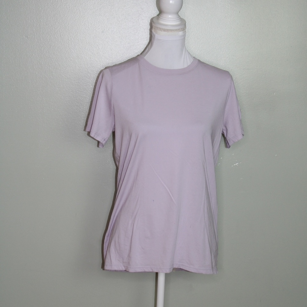 everlane women t shirt size larg lilac